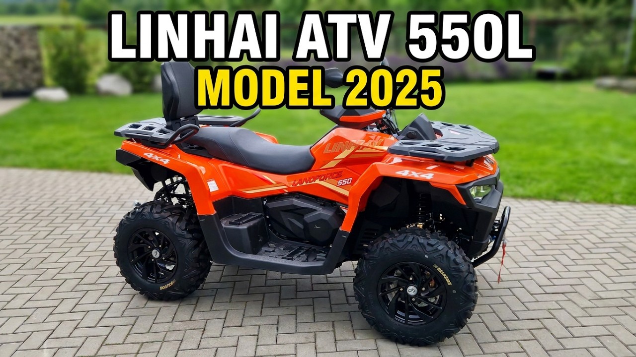 LINHAI ATV 550L LANDFORCE - Oranžová model 2025 4K walkaround video