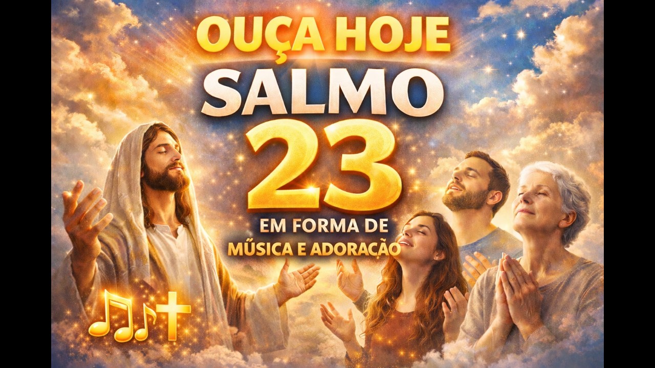 SALMO 23 COMPLETO + ORAÇÃO PODEROSA  Música de Adoração Para Ouvir e Sentir a Presença de Deus HOJE