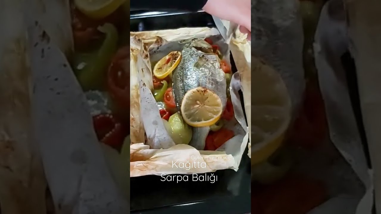 KAĞITTA SARPA BALIĞI BEŞ DAKİKADA HAZIRLADIM👌 PRATİK ve LEZZETLİ BALIK PİŞİRME YÖNTEMİ KANALIMDA