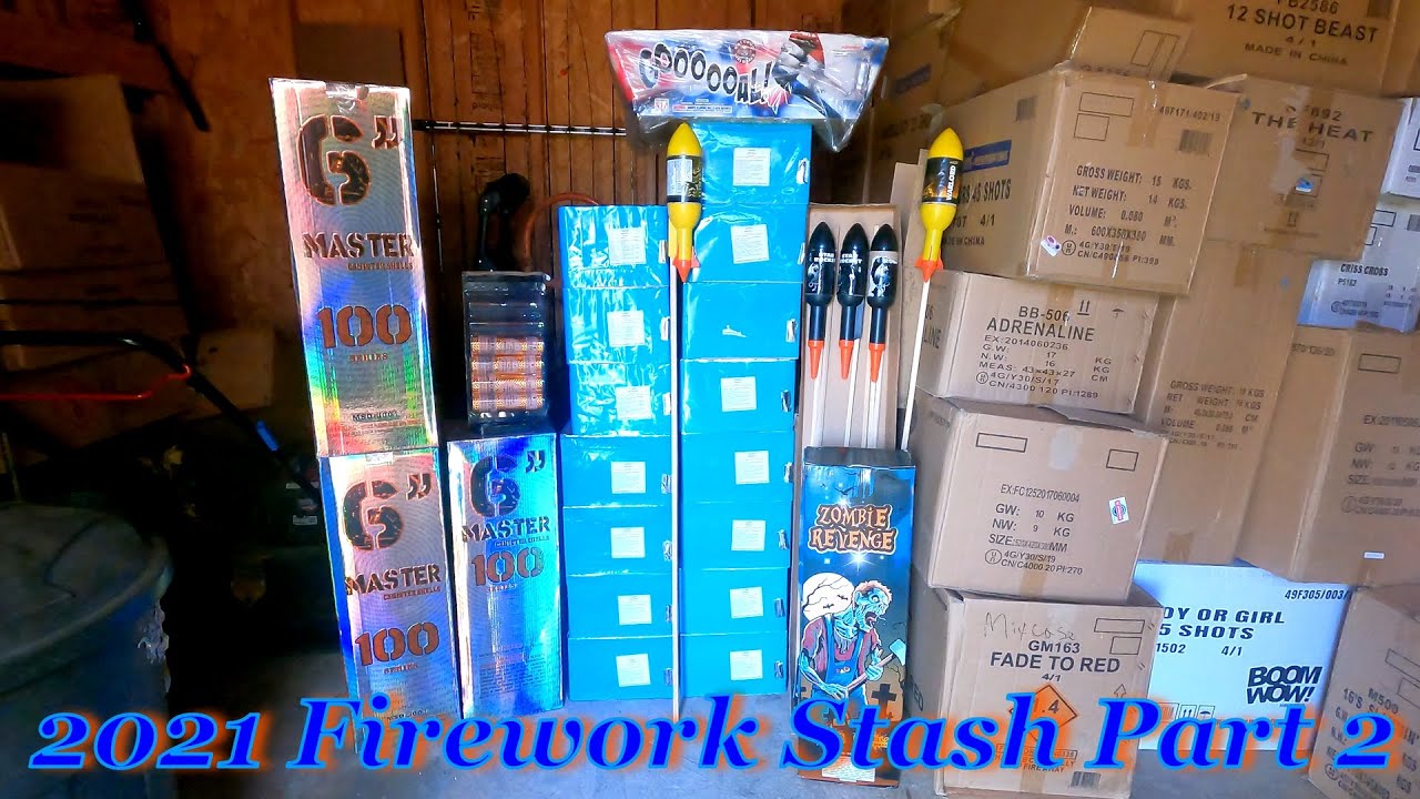 2021 Firework Stash Part 2 (6 Special Cases + Rare Fireworks)
