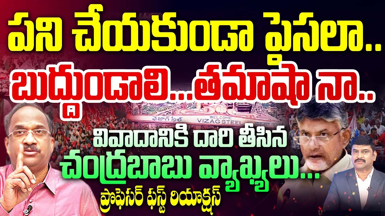 పని చేయకుండా పైసలా..  బుద్దుండాలి...  తమాషా నా .. Prof Nageshwar On Chandrababu Comments Goes Viral