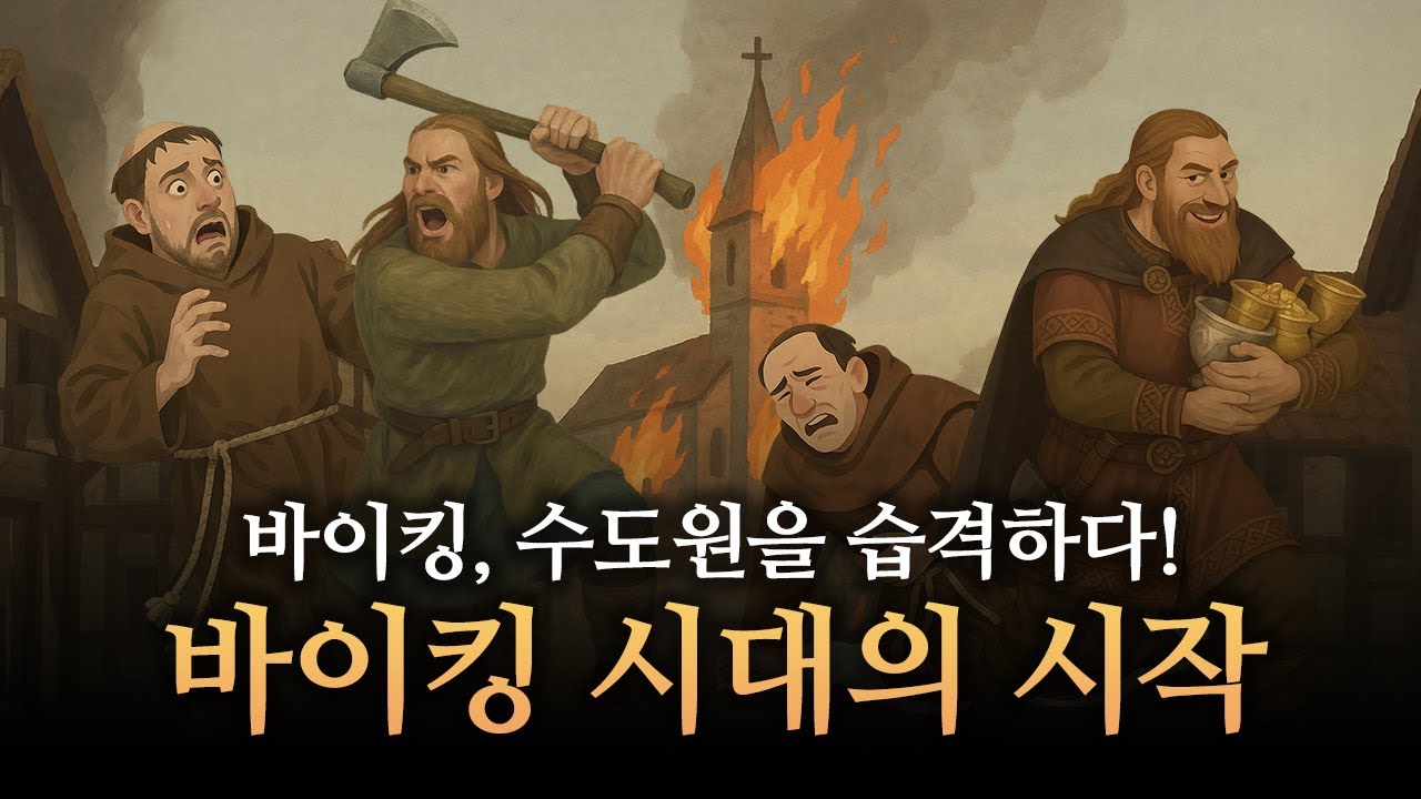 바이킹, 수도원을 습격하다! 바이킹 시대의 시작 | 바이킹 실록 ep.1