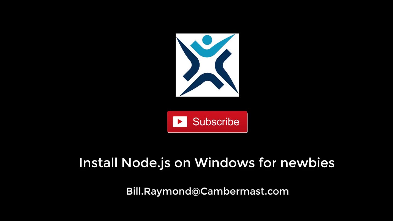 Install Node.js on Windows for newbies