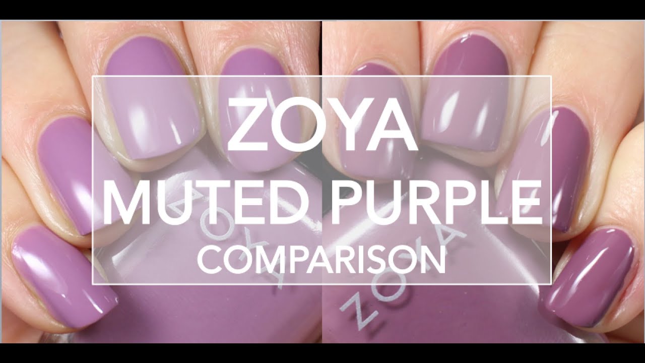 Zoya Muted Purples Comparison // Odette, Trudith