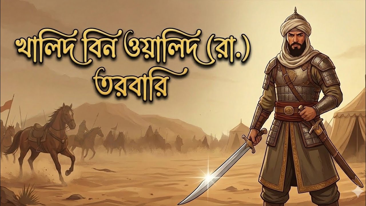 অপরাজেয় সেনাপতি খালিদ বিন ওয়ালিদ (রা.): যার তলোয়ারের সামনে কাঁপতো বিশ্ব। Khalid Bin Walid Biography