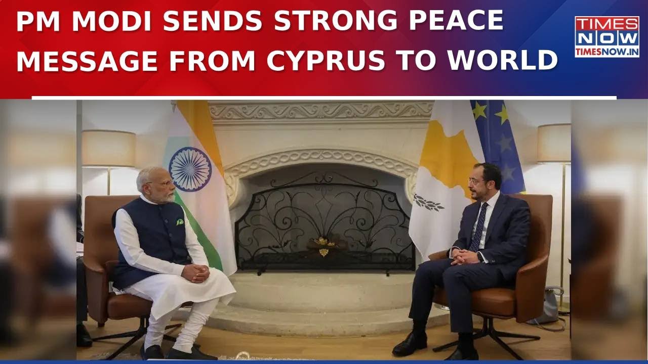 PM Modi From Cyprus: &lsquo;Not An Era Of War&rsquo;, Expresses Concern Over Israel-Iran, Europe Conflicts