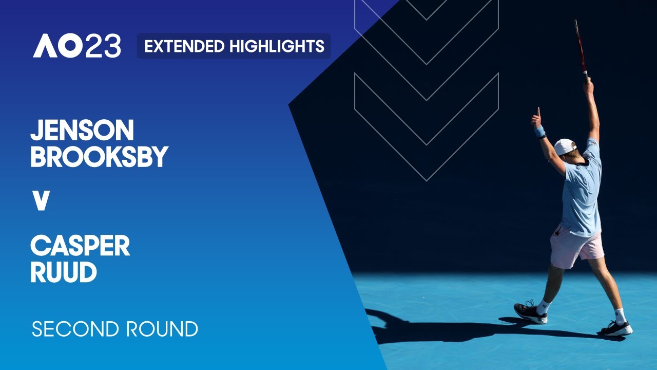 Jenson Brooksby v Casper Ruud Extended Highlights | Australian Open 2023 Second Round