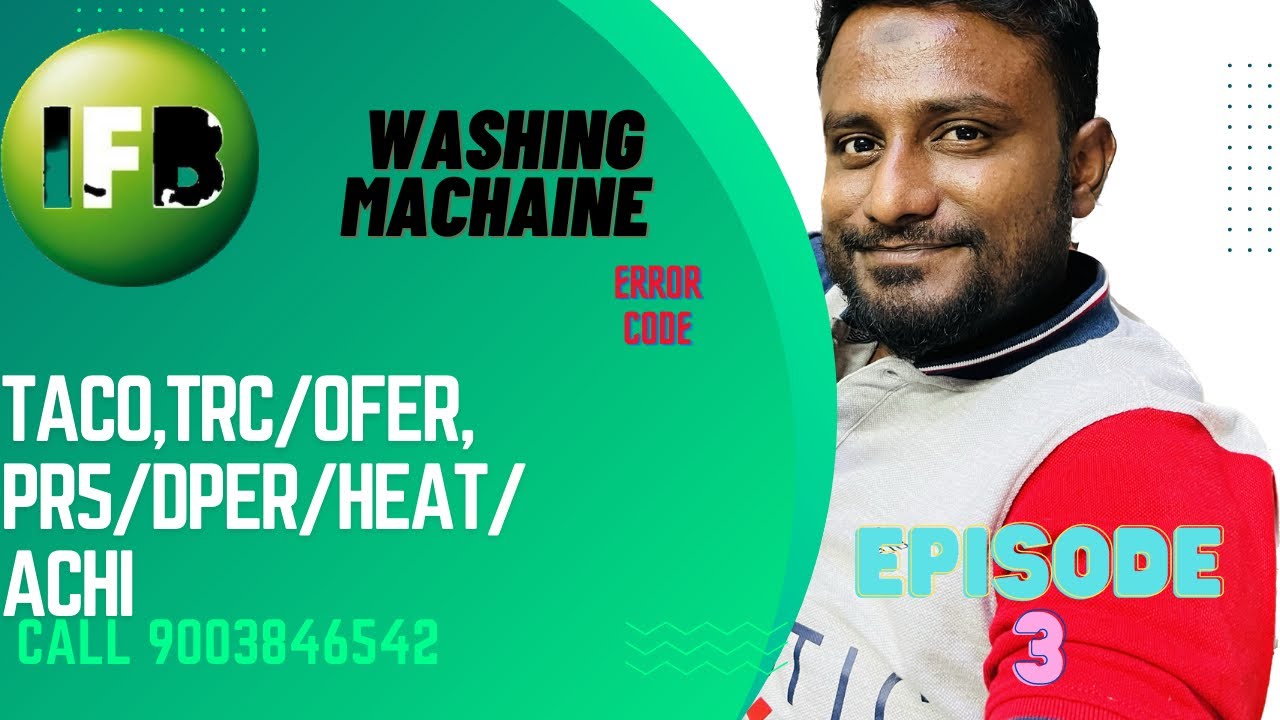 IFB Washing Machine Error Codes episode 3 @faizanviews | Tamil
