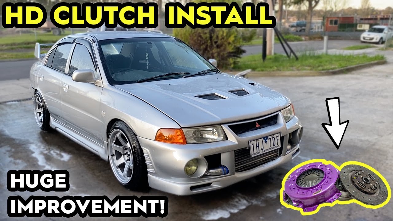 TURBO CE Lancer Heavy Duty Clutch Install & Test Drive | Budget Evo Build 4g93 SOHC