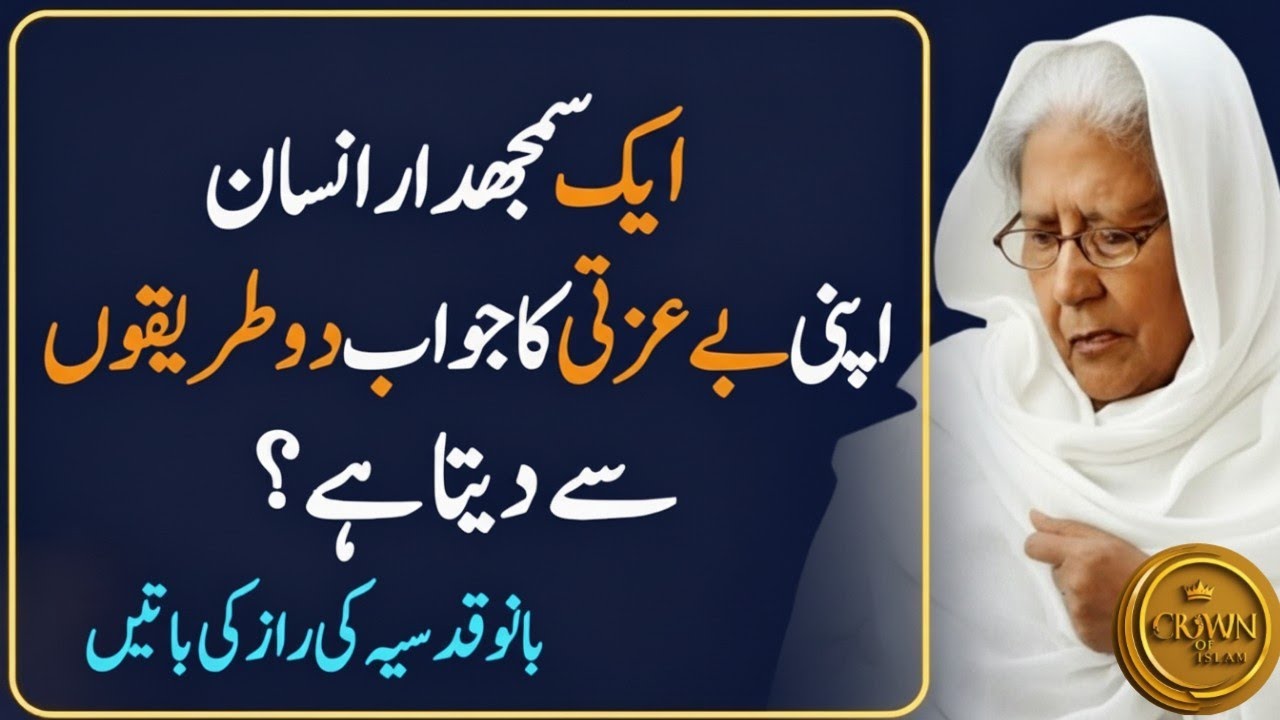How To Respond An Insulting Person | Best Bano Qudsia Life Quotes And Relationship | Crown of islam