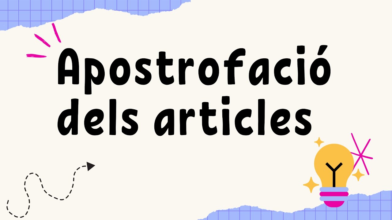 🤓 Apostrofació dels ARTICLES en català