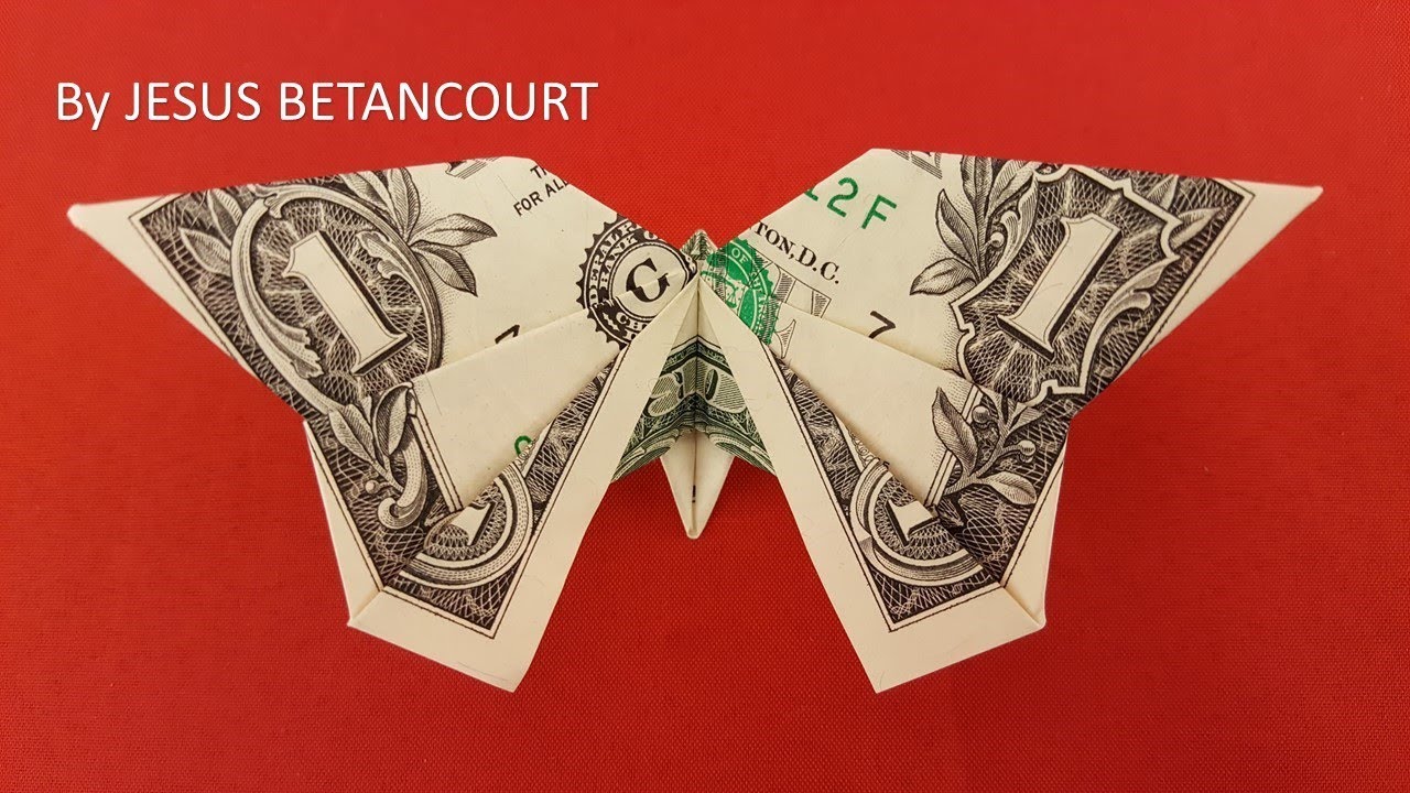 MONEY ORIGAMI BUTTERFLY Tutorial
