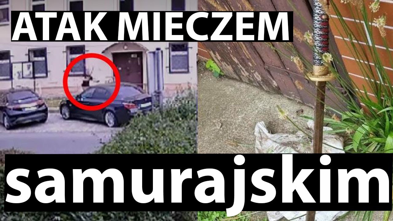 Atak mieczem samurajskim w Boguszowie