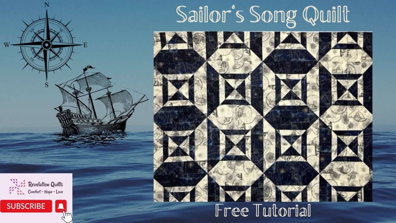 Just 2 Yards Each of 2 Fabrics Makes this Eye-Catching Quilt! Easy!