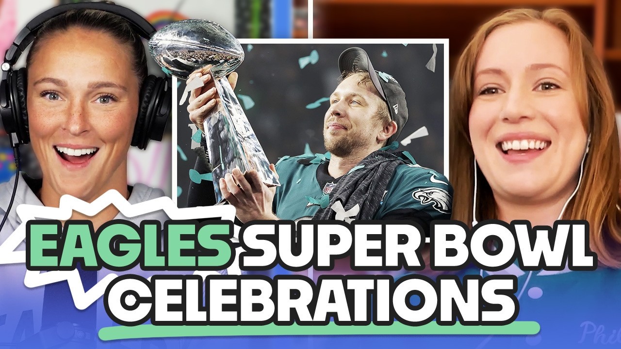 Hannah Einbinder admits the backstory of her HAMMERED Eagles' Super Bowl interview to Kylie | NGL