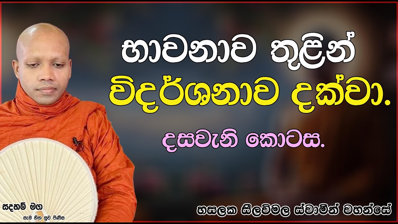 භාවනාව තුළින් විදර්ශනාව දක්වා.දසවැනි කොටස.2676Ven Hasalaka Seelawimala Thero
