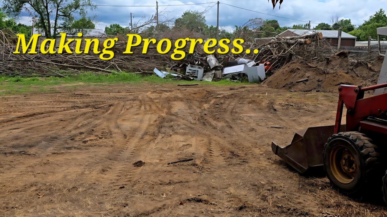 FINALLY opening up our scrap iron area!!