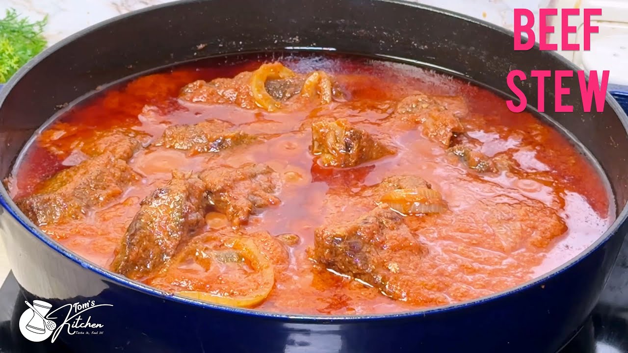 HOW TO MAKE BEEF STEW RECIPE | STEP BY STEP TUTORIAL | AUTHENTIC GHANA 🇬🇭BEEF STEW RECIPE