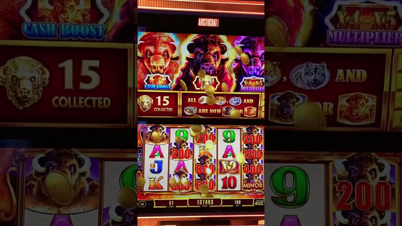 Unbelievable insane 4100X Buffalo Gold Cash Collection Bonus Jackpot with only $1 minimum bet.