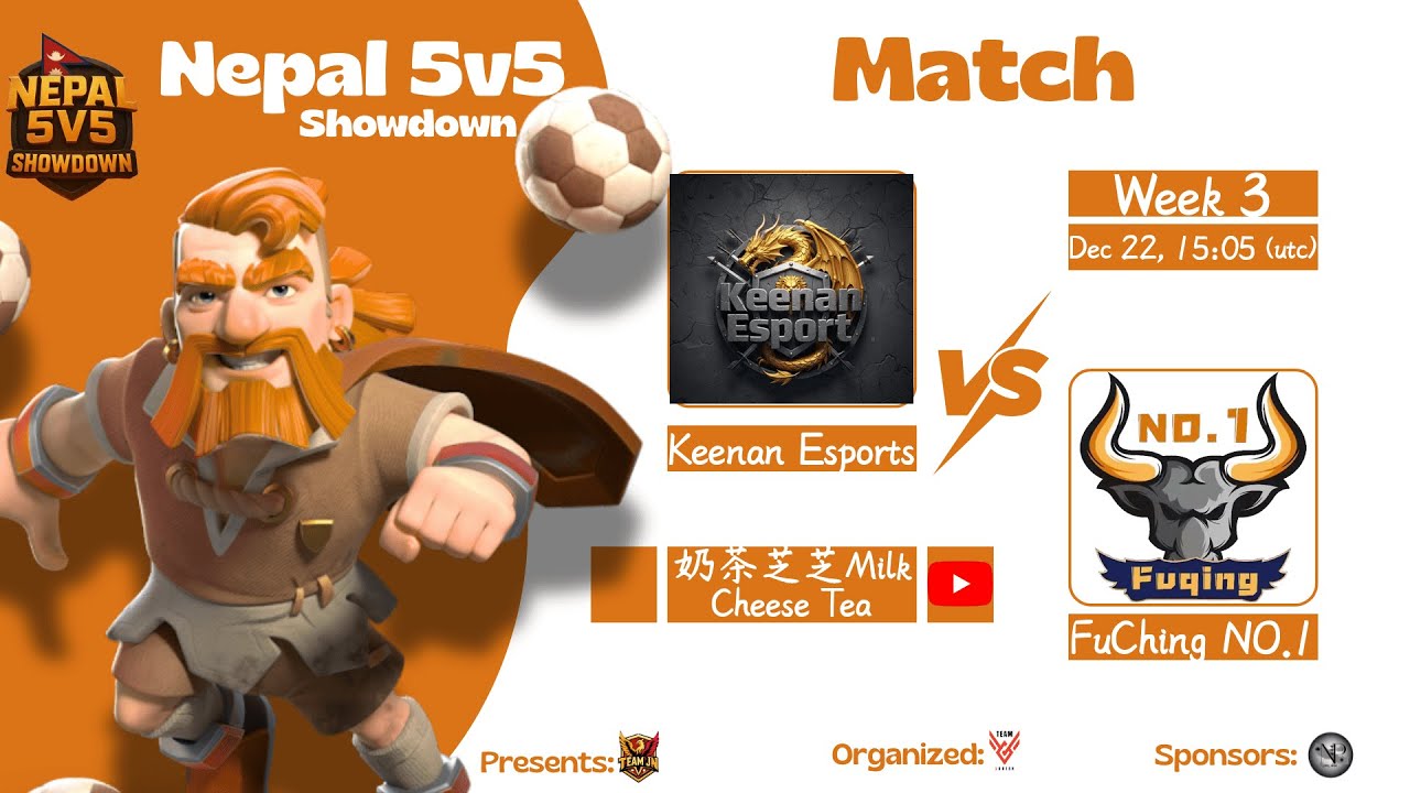 Keenan Esports 🆚 FuChing NO.1｜Clash of Clans部落衝突｜奶茶芝芝