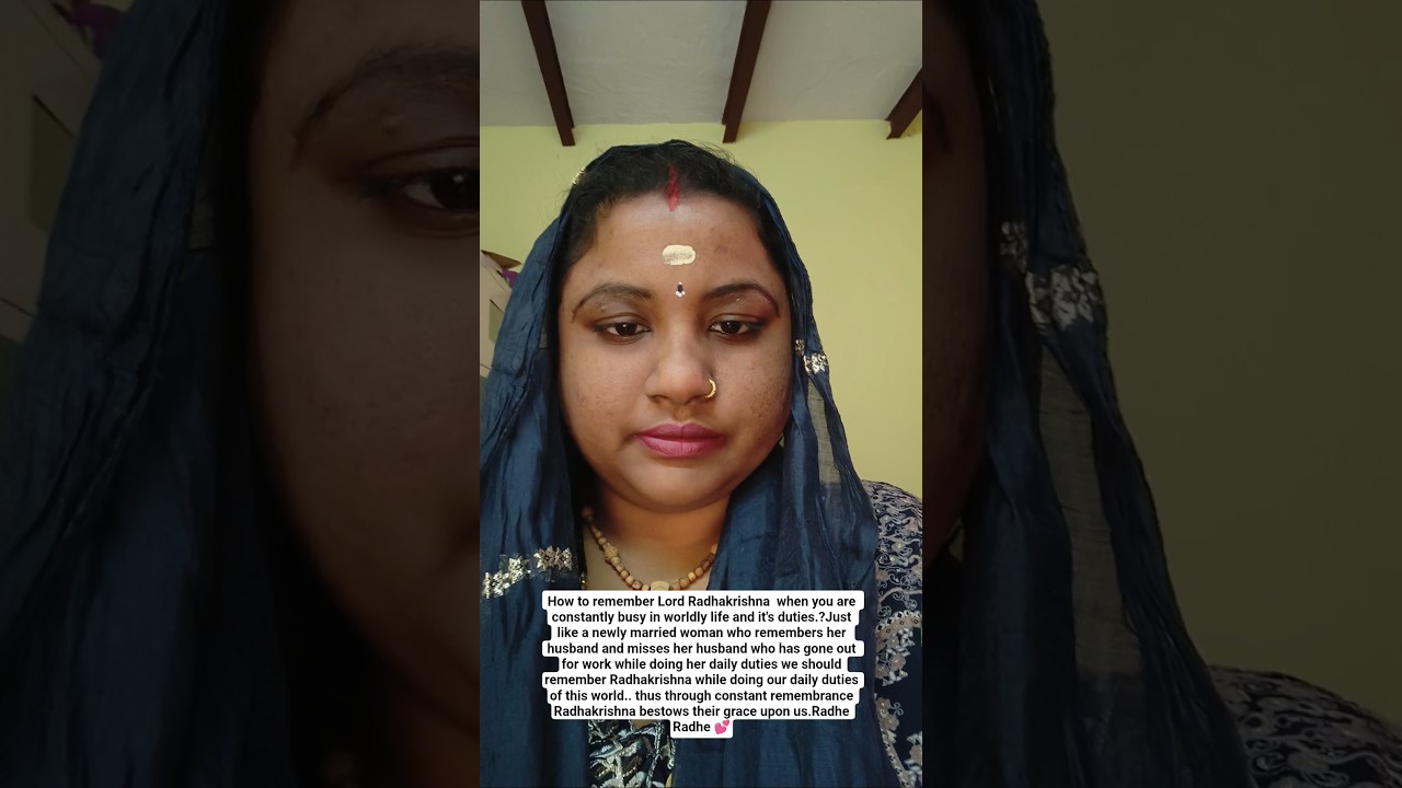 How to remember Lord Radhakrishna  when you are constantly busy in worldly life and it's duties?