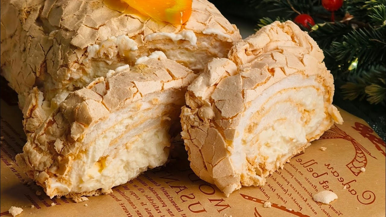 MERINGUE ROLL RECIPE - So Light, So Perfect! A Must Try Dessert!