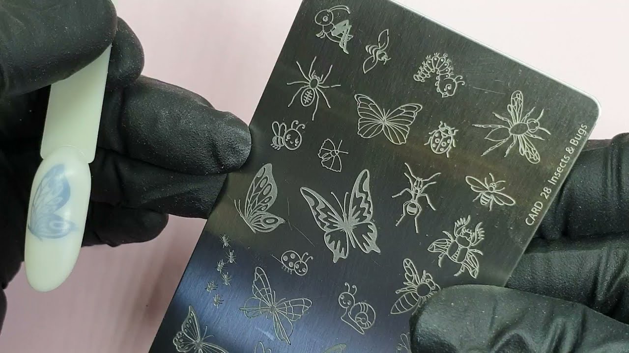 Easy Stamping Butterfly | cum sa faci un model rapid cu stampila
