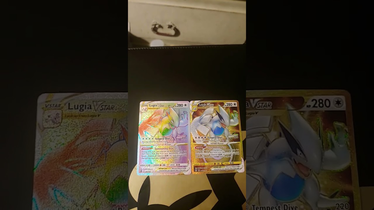 Lugia vstar rainbow and gold vstar
