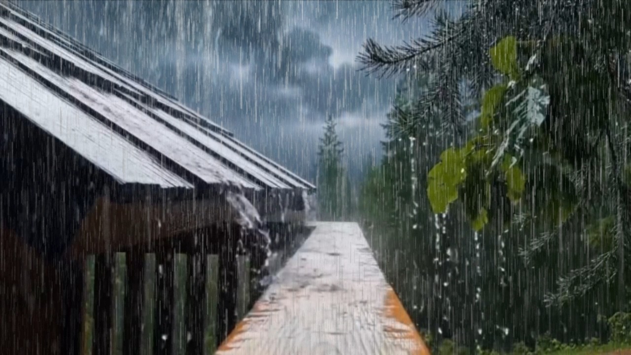 🔴 Heavy Rain & Thunder LIVE 24/7 ⛈️Sleep Sounds