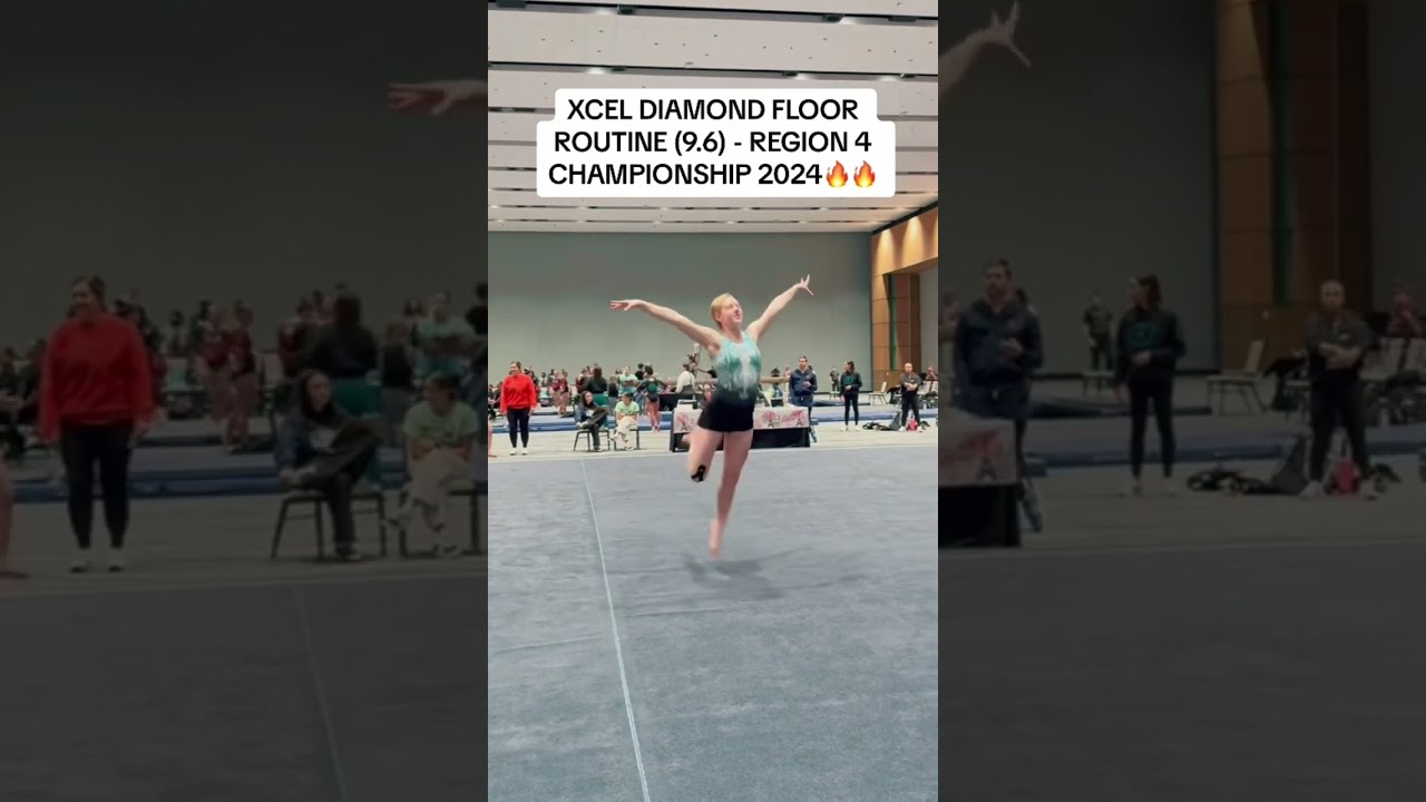 Xcel Diamond Floor Routine (9.6) - Region 4 Championship 2024! #Gymnastics #xceldiamond #gymlife