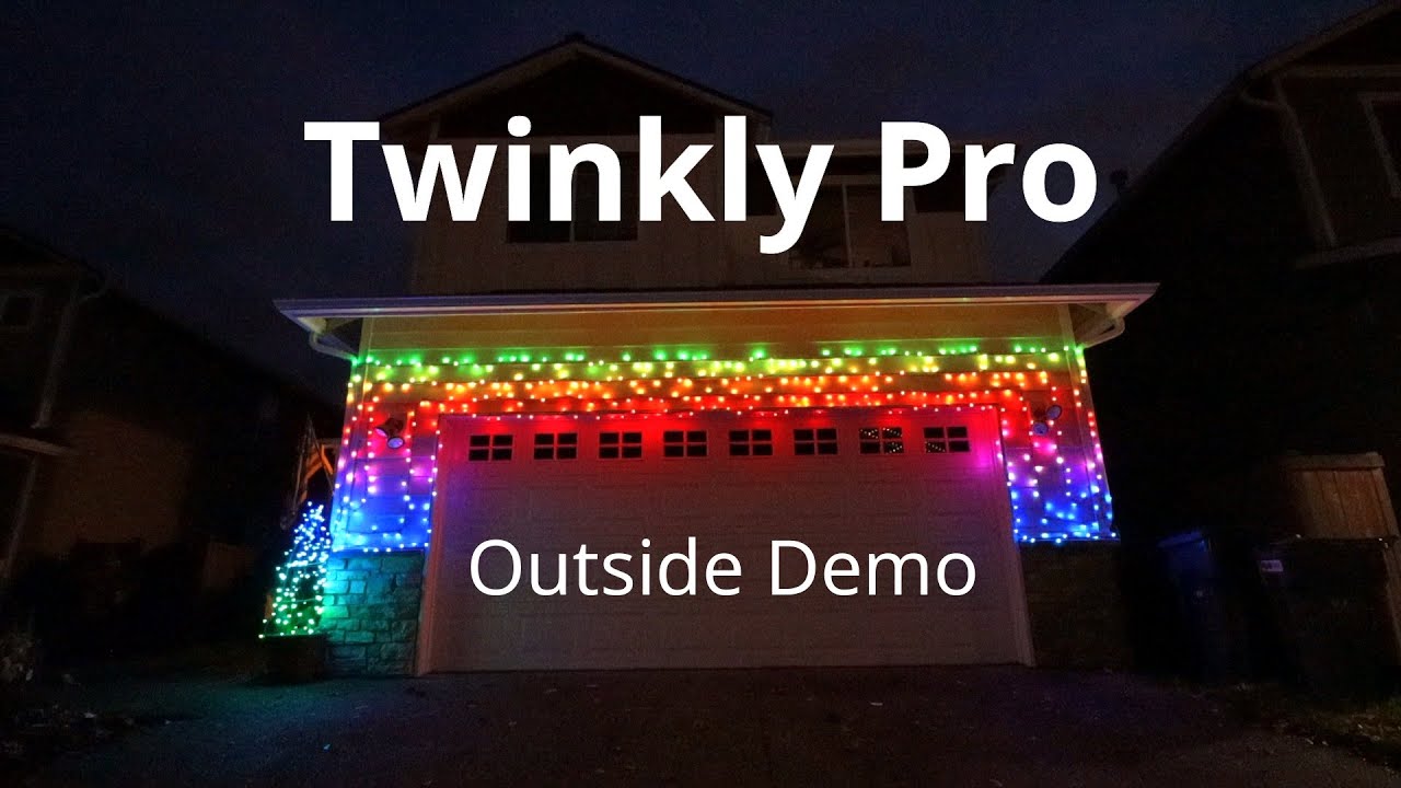 Twinkly Pro -500 Light Outside Display Demo | All Scenes!