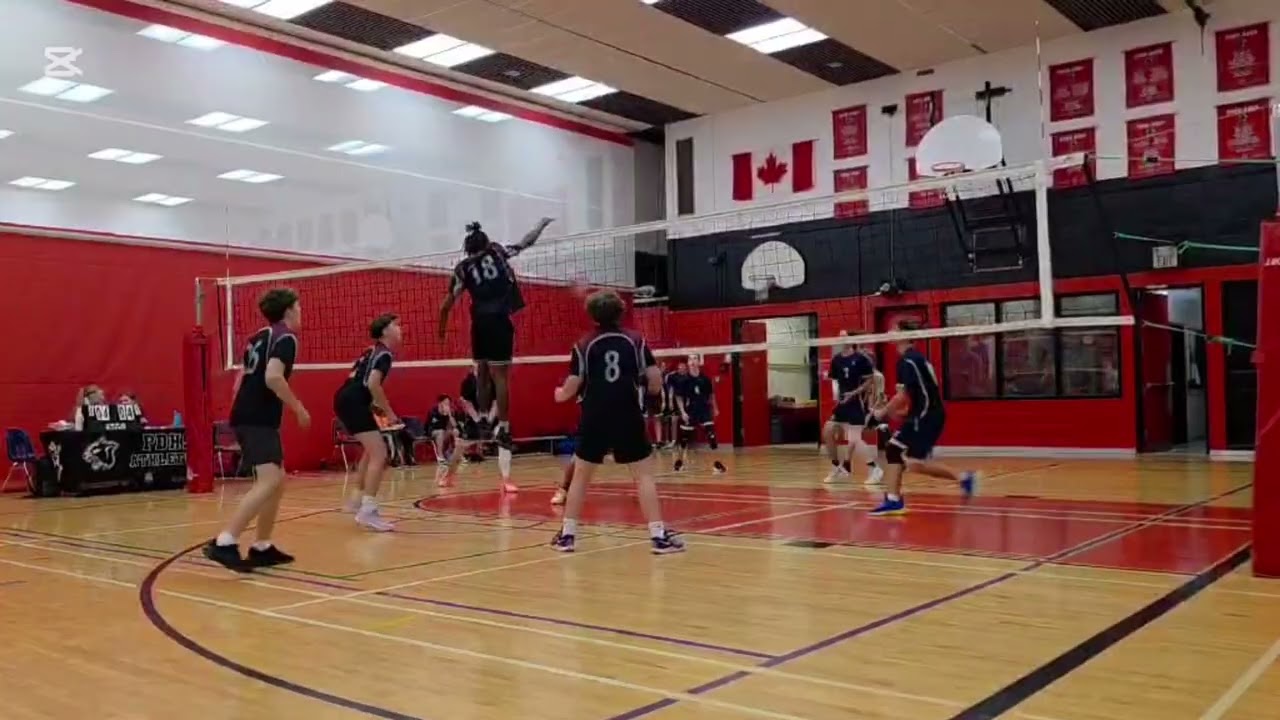 2025 season highlight Austin Korten, Delhi District Secondary School/ Class of 28/6’1 Middle blocker
