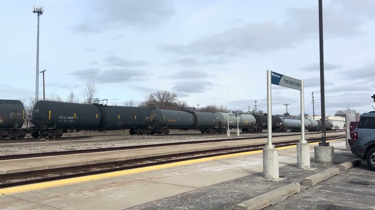 Westbound CN M399 Arriving Port Huron, MI (February 28th, 2026)