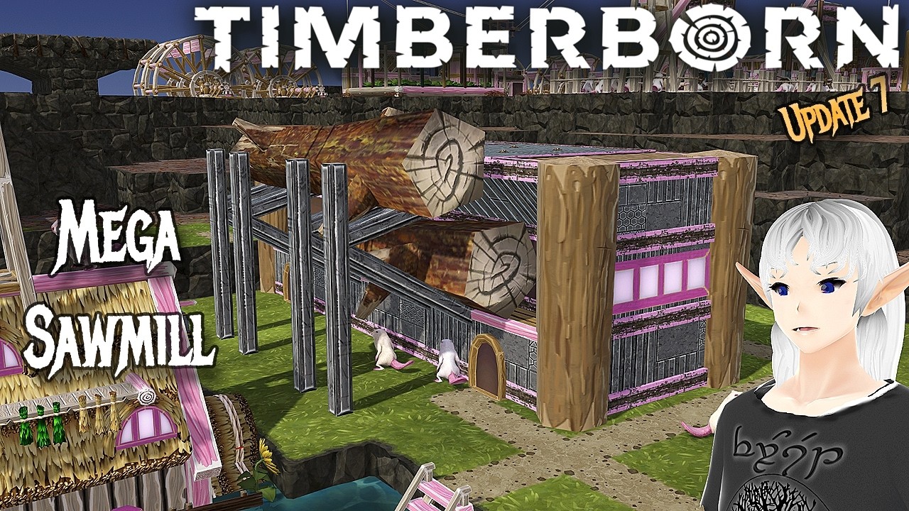 The BIGGEST sawmill I can make – Timberborn Update 7 – Whitepaws Mod [E21]