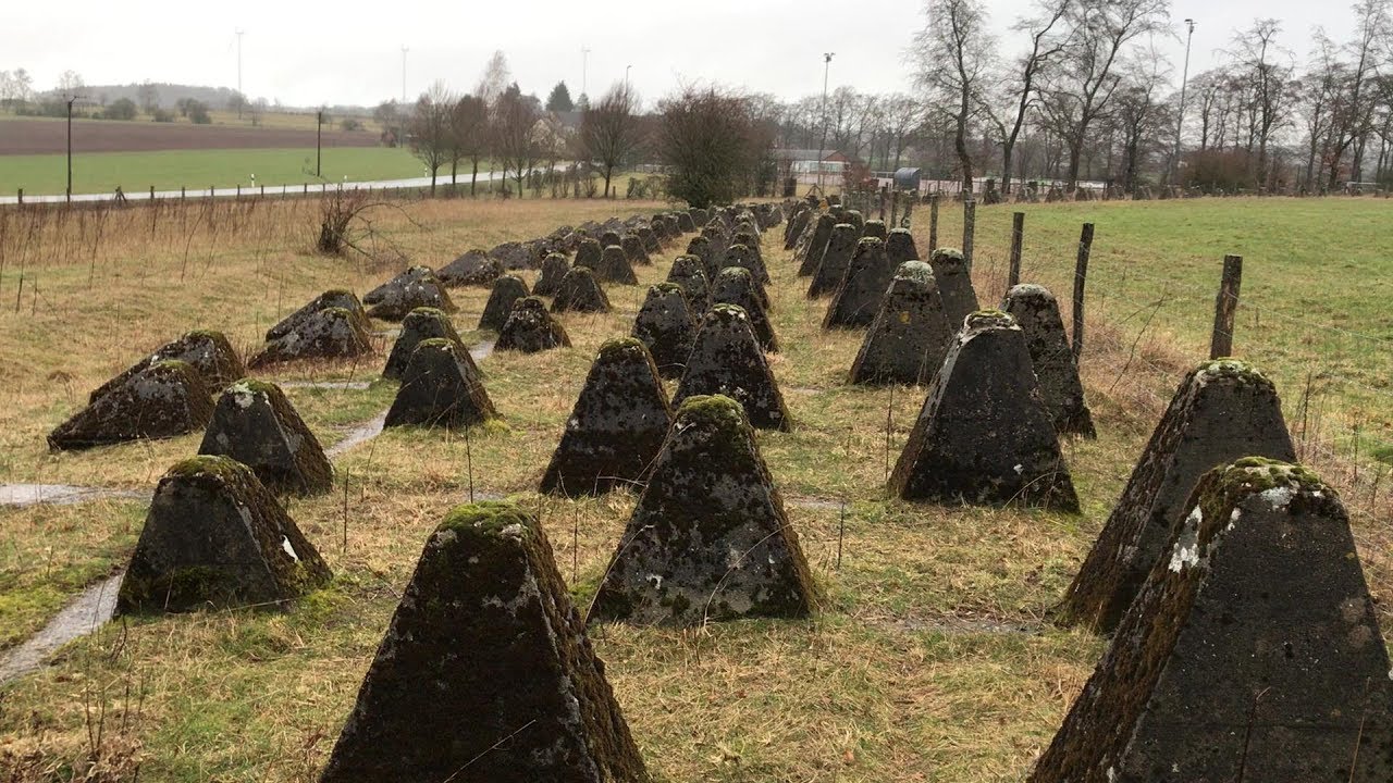 Dragon's Teeth and WWII Foxholes - Near Grosskampenberg, Germany