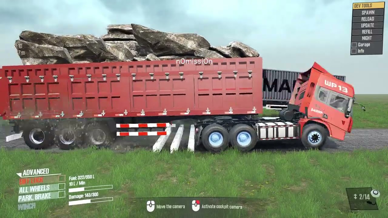 New obstackle | Driver skills | mod truck | Spintires : mudrunner | Daily game 31