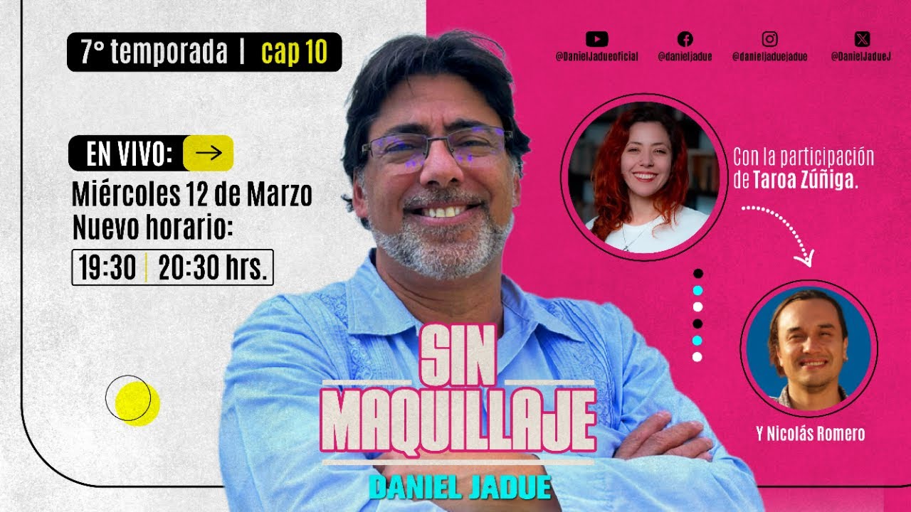 🟢 #miércoles de #sinmaquillaje junto a Taroa Zúñiga y Nicolás Romero