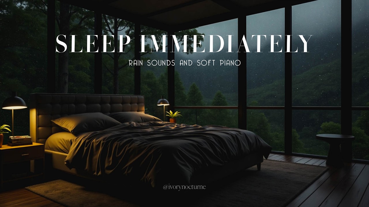 FALL INTO SLEEP INSTANTLY - Relaxing Sleep Music + Insomnia | Rain Sounds for Stress Relief, Anxiety