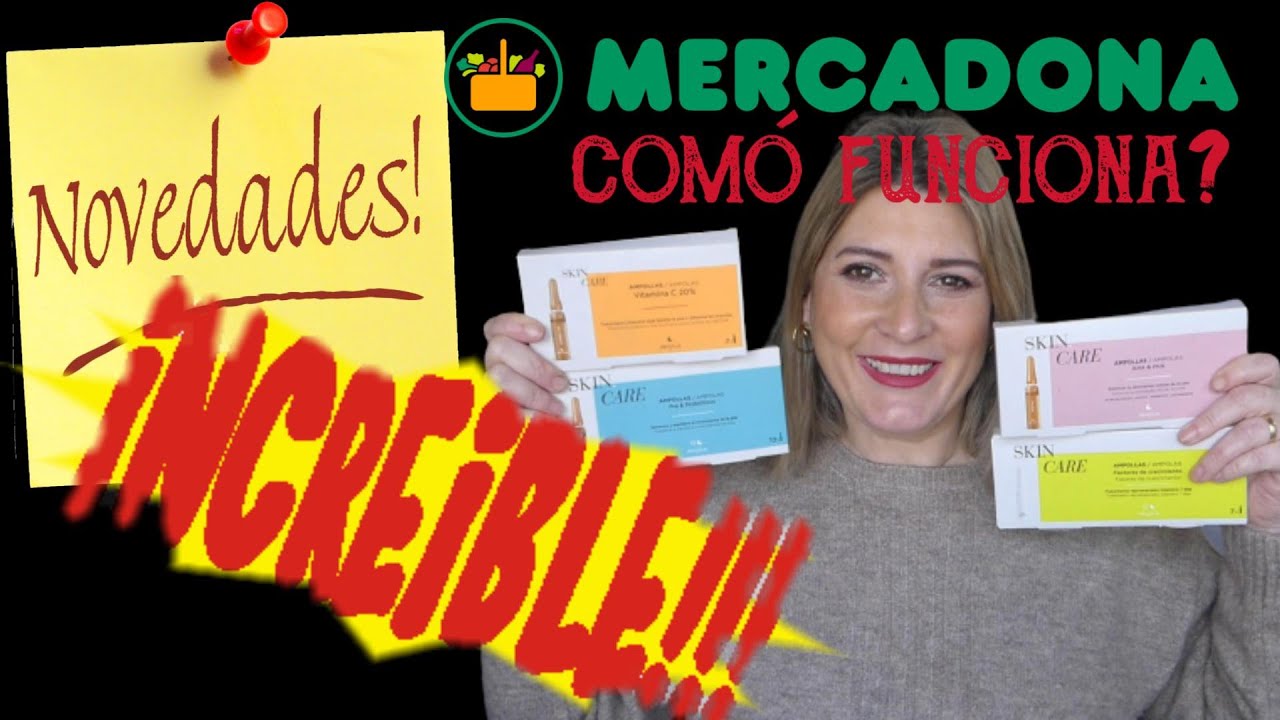 🔥NUEVAS AMPOLLAS 🧴 de MERCADONA/ como se usan? se pueden mezclar? 🤔