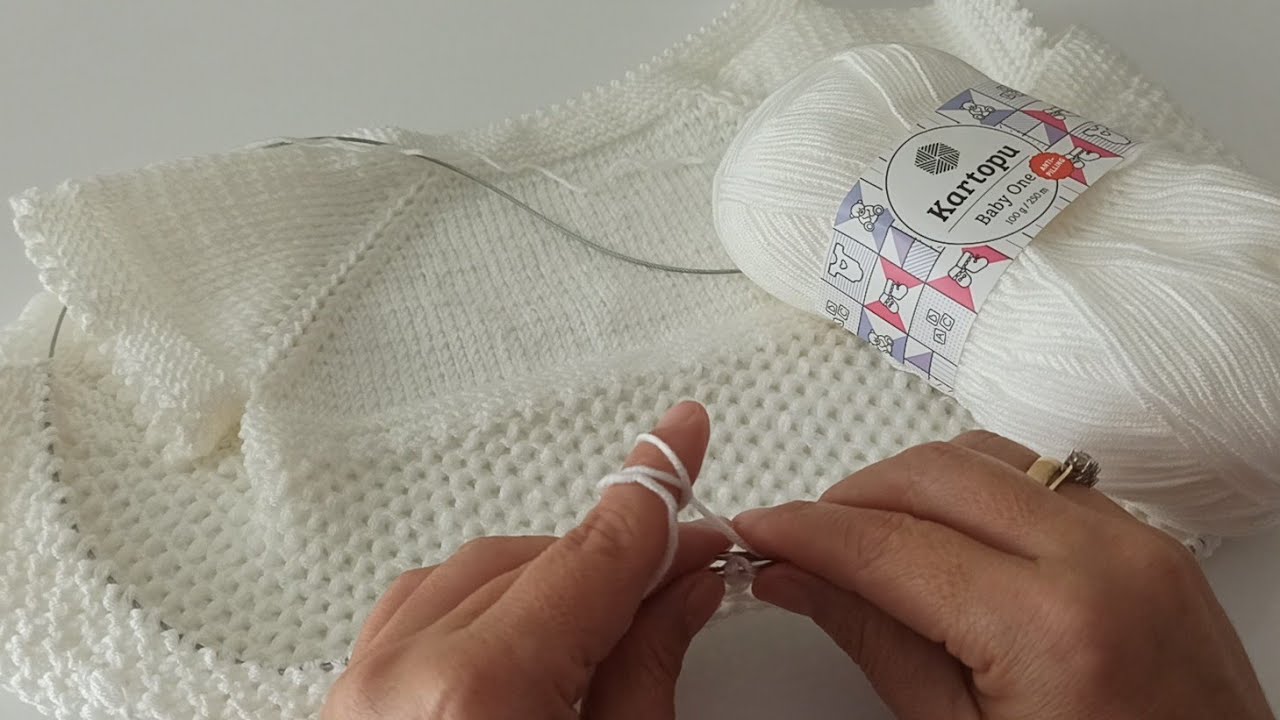 Yakadan Başlamalı Dikişsiz Kolay İkişiş Yelek Modeli 🦋 2-3 Yaş Bebek Yeleği 🦋 easy knit vest #facil
