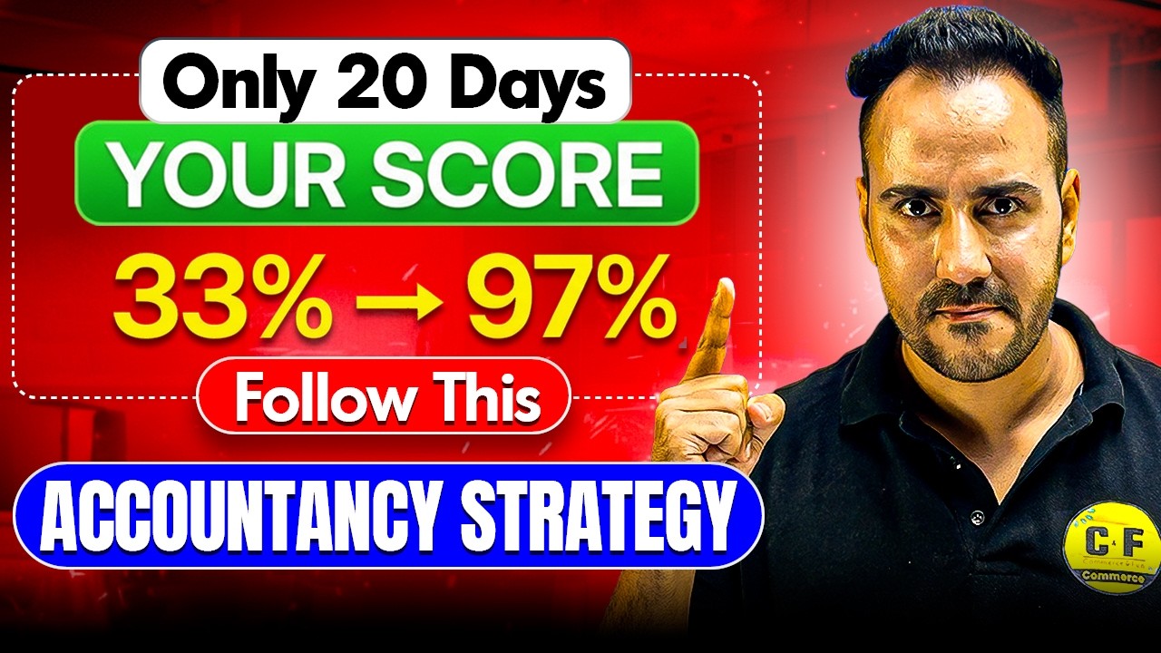 20 Days Strategy for Accountancy 🔥| Class 12 Boards 2025–26 | Day-Wise Plan
