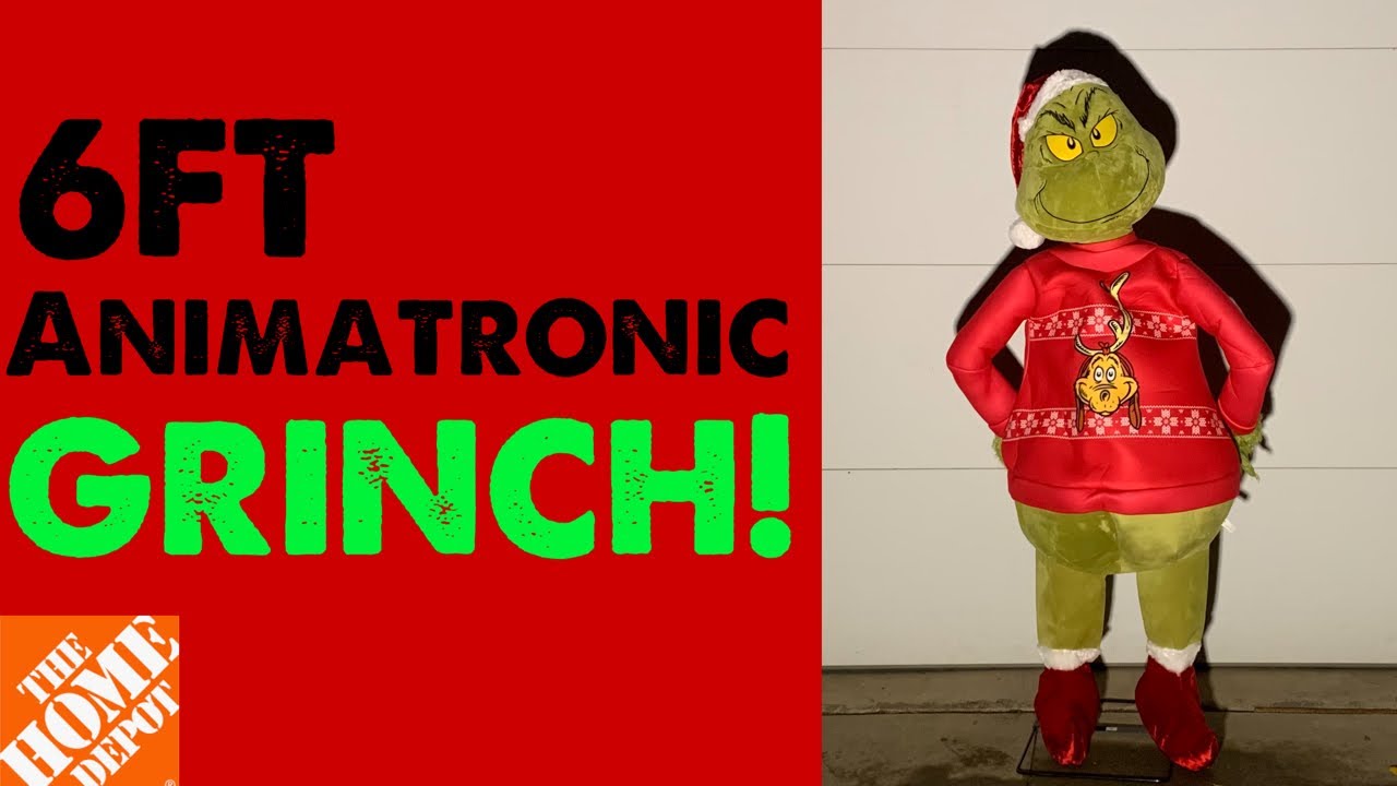 2023: Gemmy Animatronic 6FT Grinch in Sweater! [4K]