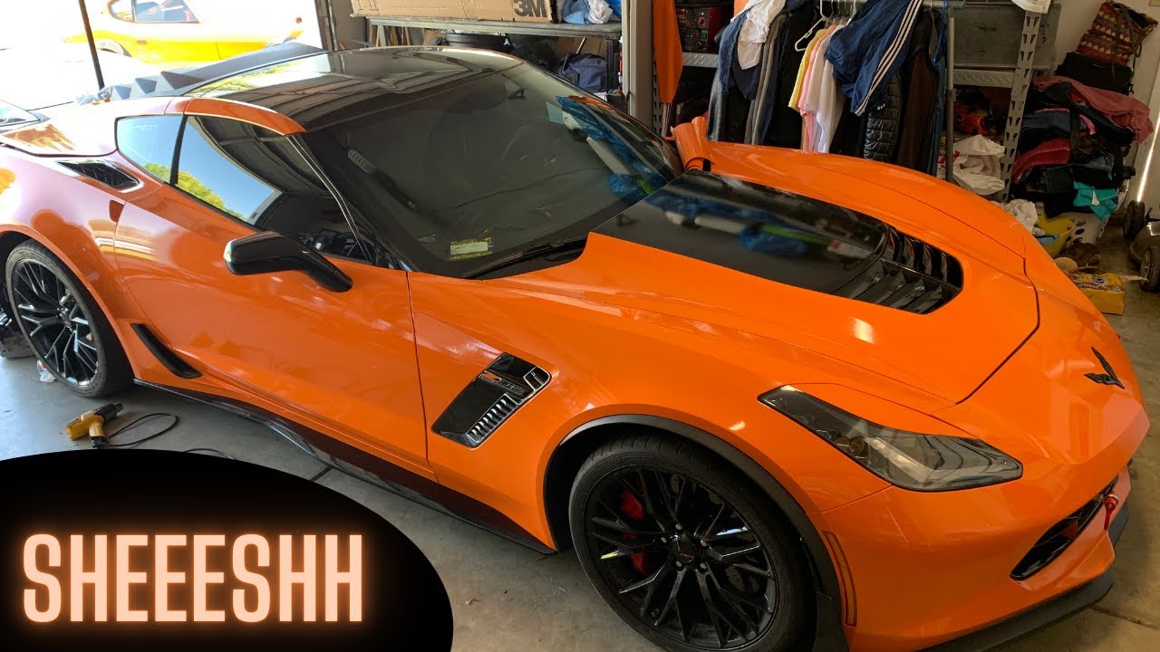 How to wrap a Corvette z06 in 8 minutes (Timelapse)