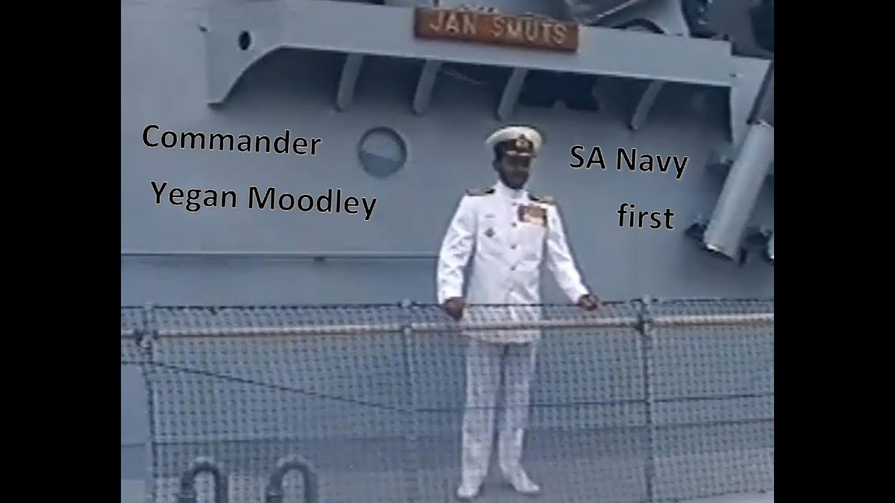 Commander Yegan Moodley - Change of Command parade - SAS Jan Smuts