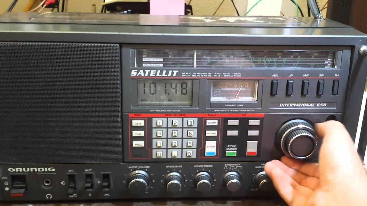 Grundig satellit 650 brief demo. Good performance