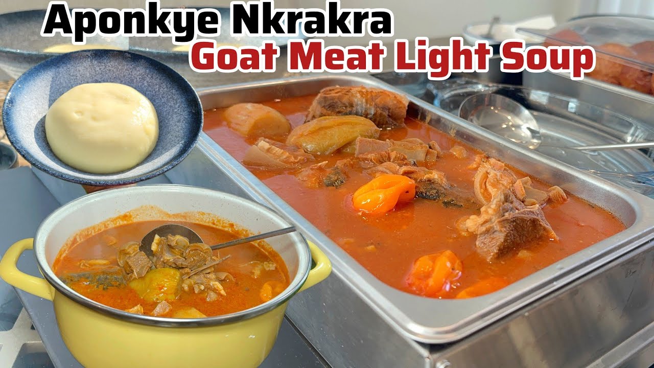 how to prepare the authentic Ghanaian goat meat light soup/ goat meat light soup