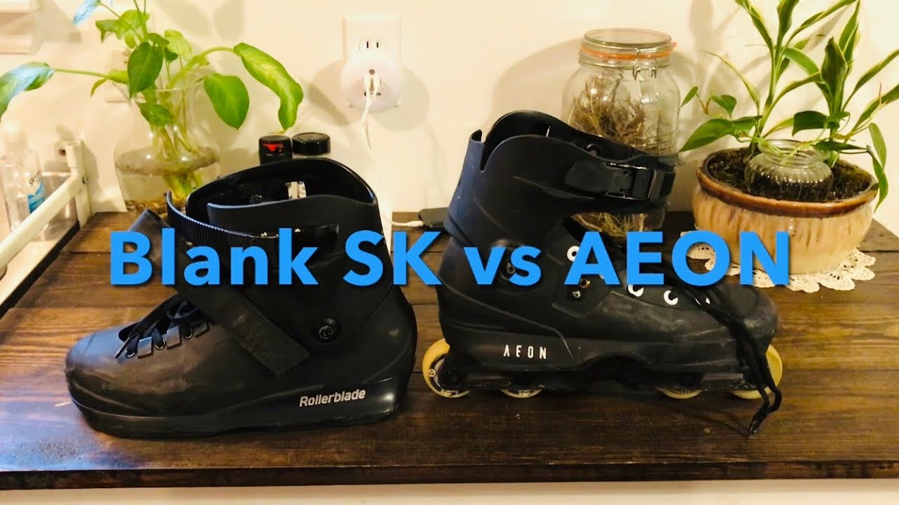 USD Aeon vs Blank SK beta skate by Rollerblade