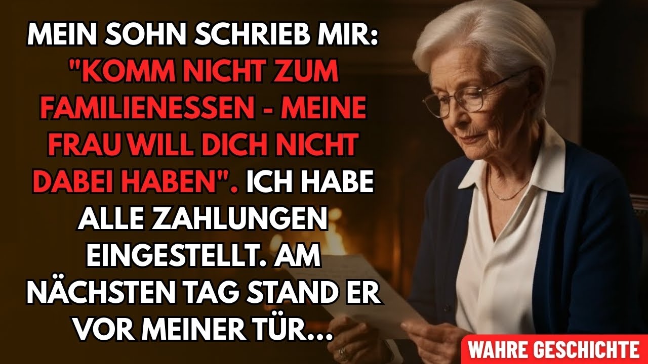 Mein Sohn: „Komm nicht zum Abendessen – meine Frau will dich nicht.“ Ich habe ihr Haus bezahlt!