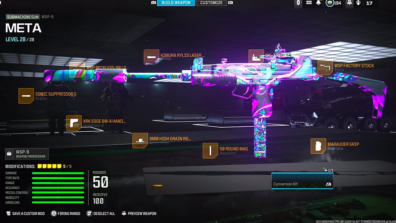 the META WSP 9 Loadout in WARZONE 3! 😯 (Best WSP 9 Class Setup) - MW3