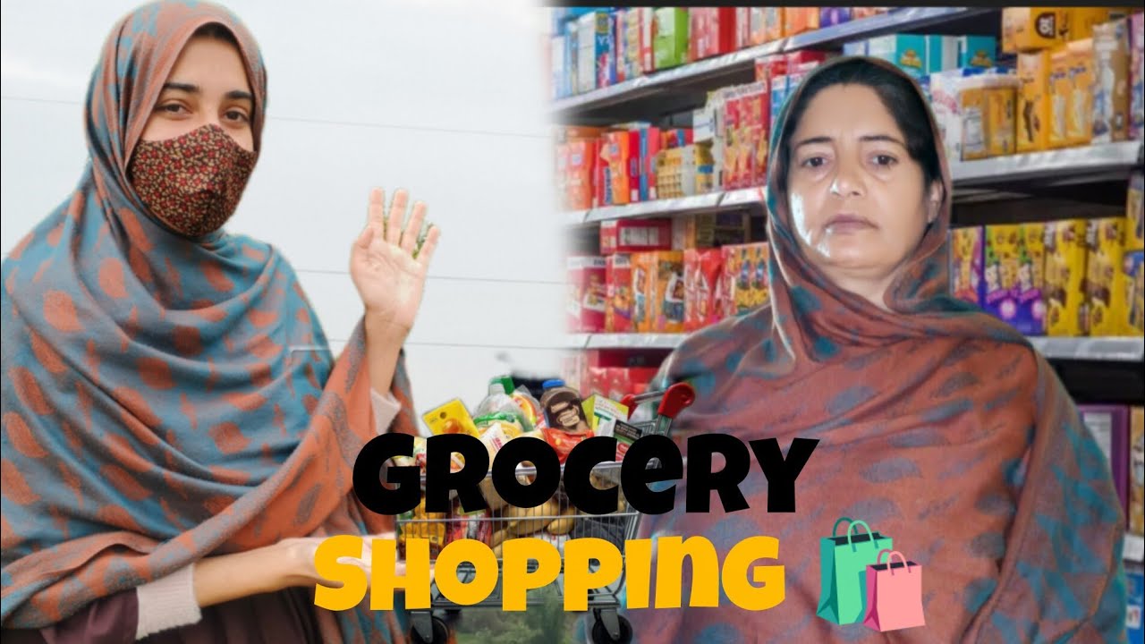 Mom & Me Grocery Shopping Vlog 🛍️✨Grocery Run with Mom 🛒😂 | Fun Moments @Nasra_Brand 